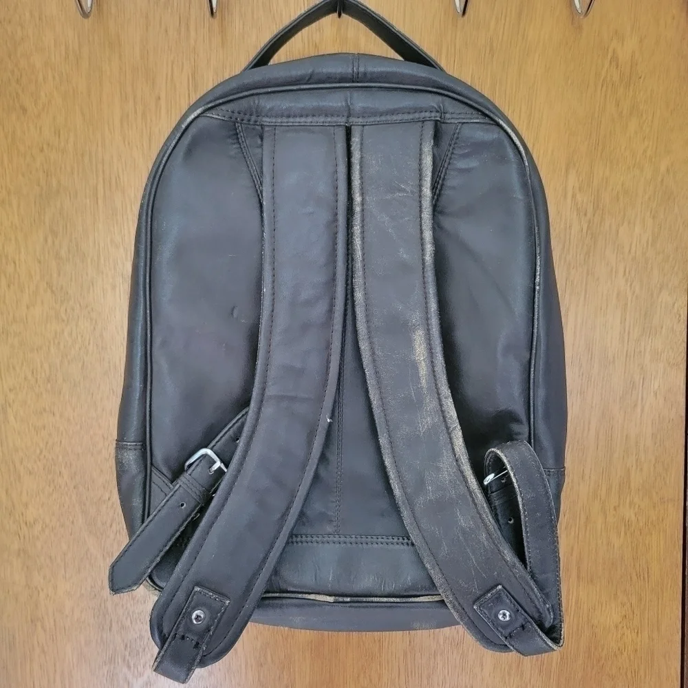 Joe’s Jeans Leather Backpack Fall Brown Black Work Travel